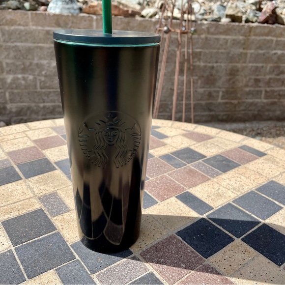 NWOT Starbucks SS green black gradient cold beverage tumbler 2020 - Picture 8 of 13